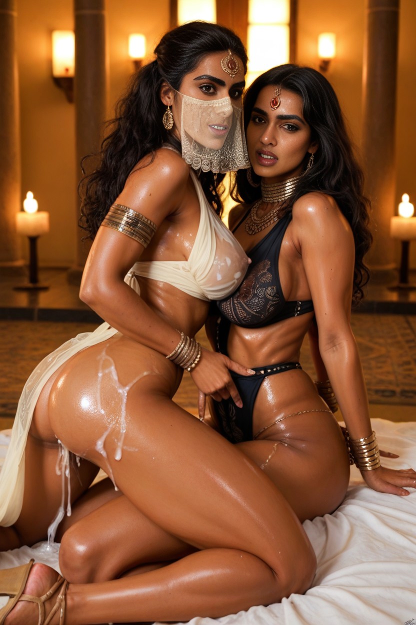 Oiled Skin, Sweaty, Anatomically Correct AI Porn