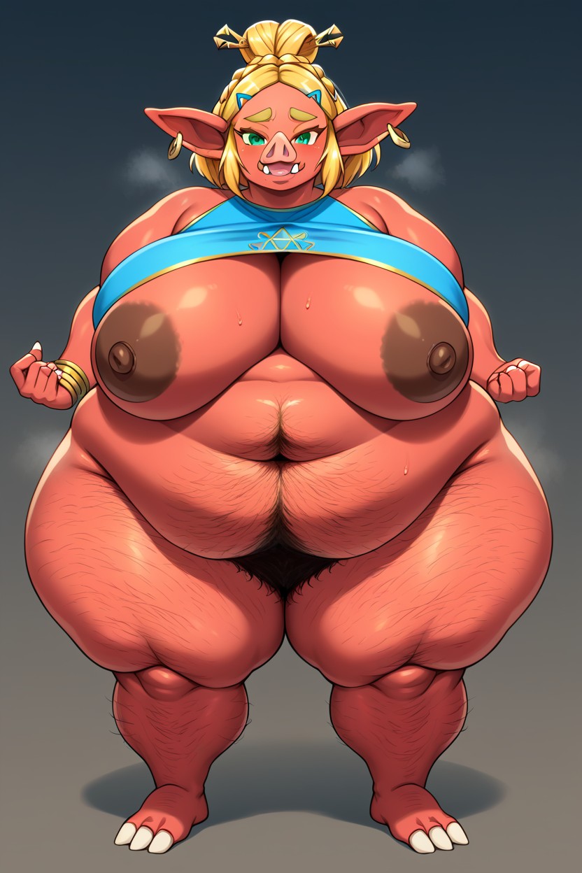 Breast Expansion, Ultra Obese Neck, Solo AI Porn