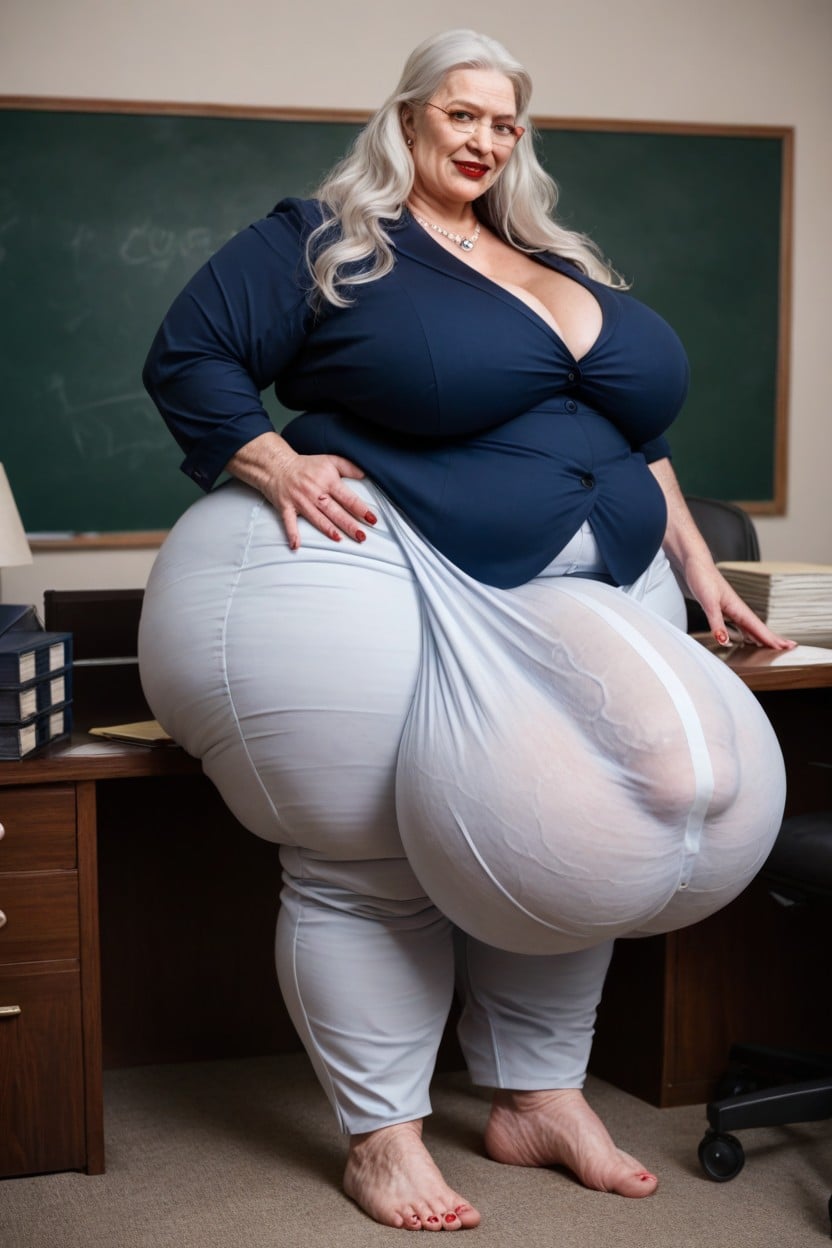 Office Shirt, Hairy Feet Hairy Ankles Hairy Bushy Thighs Like A Sasquatch, Teacher Shemale AI Porn