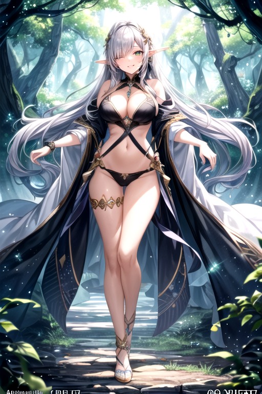 Vines, And Long, Nature Inspired Details Like Leaves Hentai AI Porn