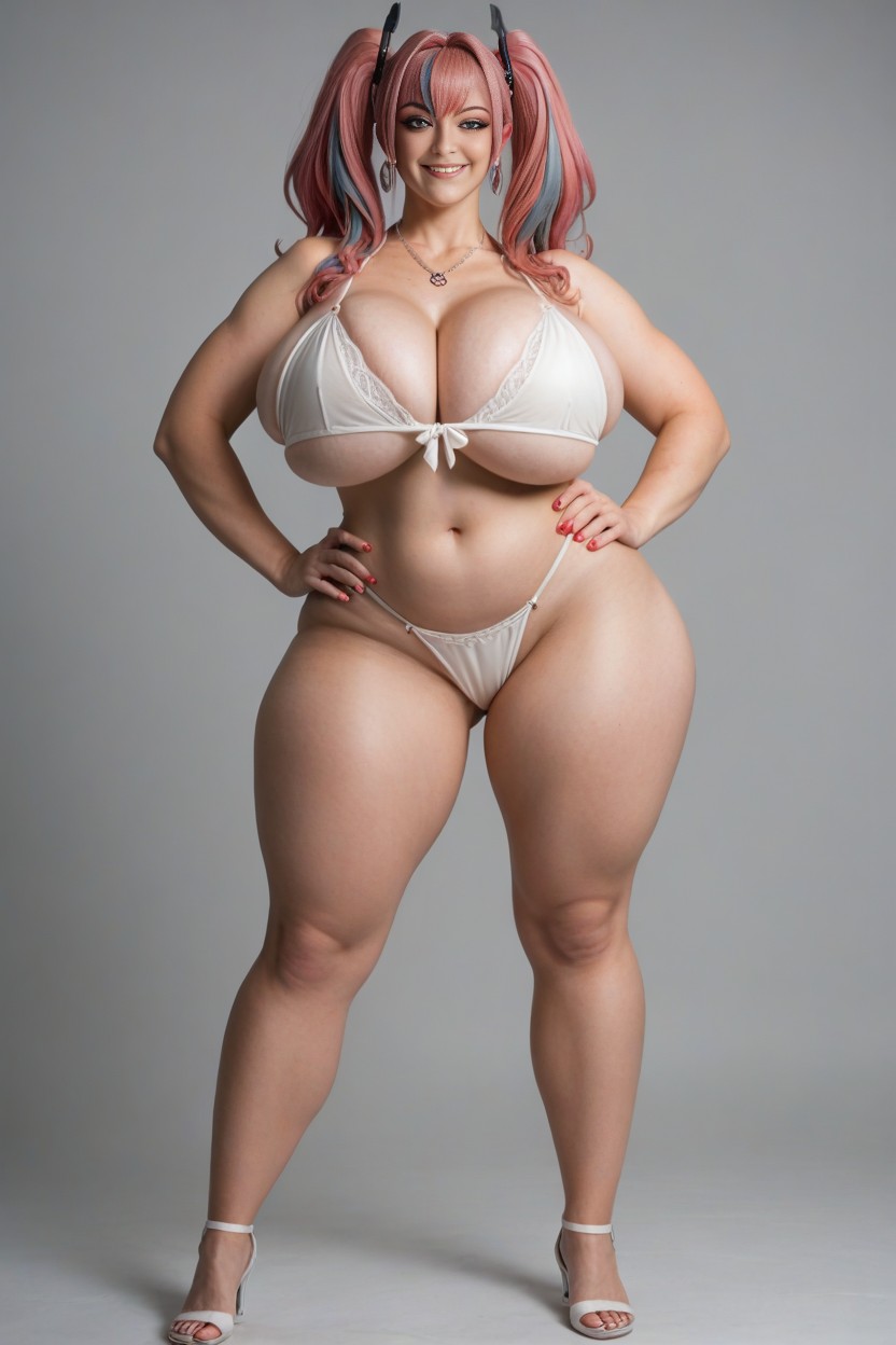 Ultra Hd, Extremely Albino Color Skin, Full Body AI Porn