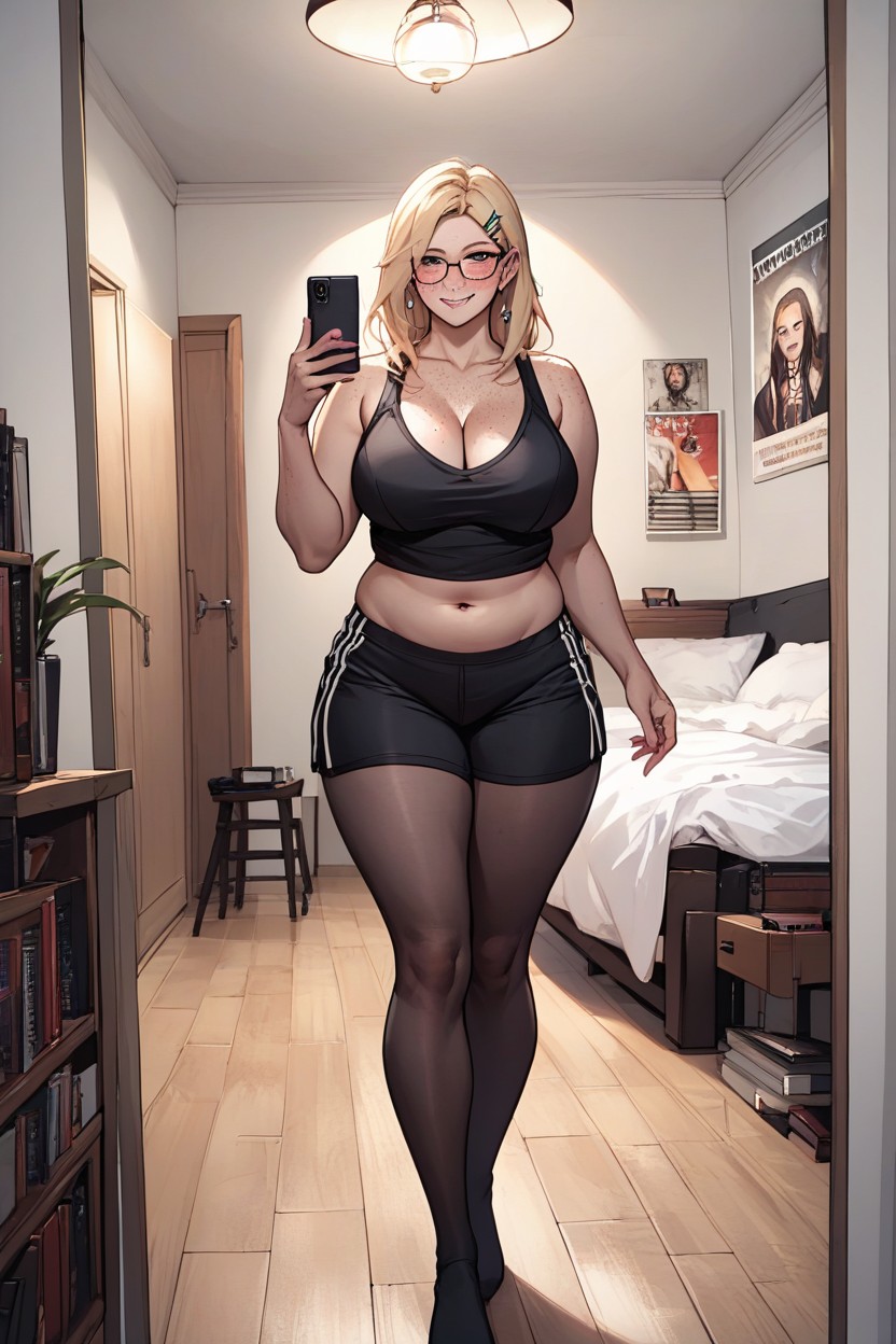Showing Tits, Cleavage, Face Detailed Hentai AI Porn