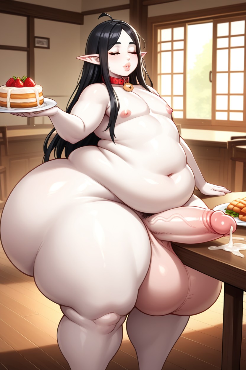 Wide Hips, Chubby, Cumming In Food AI Gay Porn