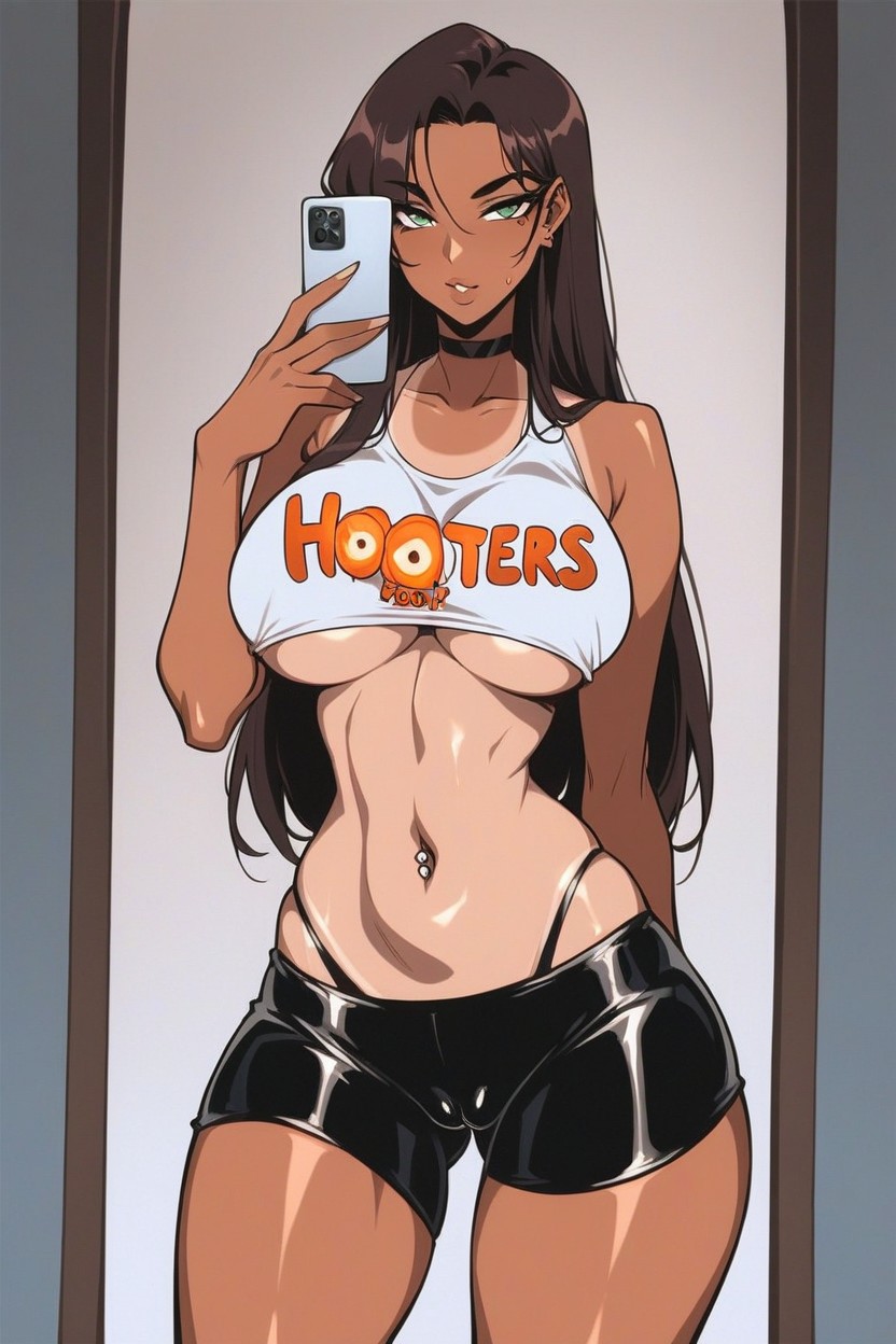 Sweaty, Naked Tits, Waist Hentai AI Porn