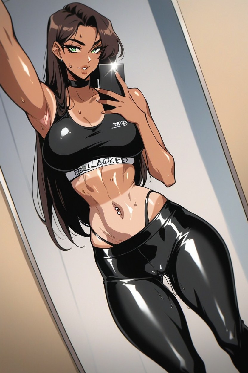 Navel Piercing, Naked Pussy, Waist Hentai AI Porn