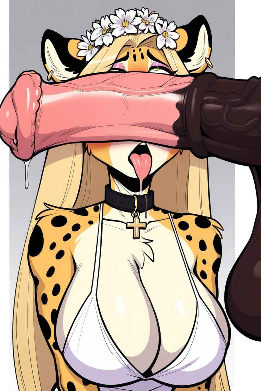 Collar, Ahegao, Bust Shot Furry AI Porn