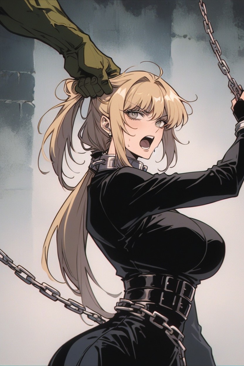 Blonde Hair, Bangs, Perfect Eyes Hentai AI Porn
