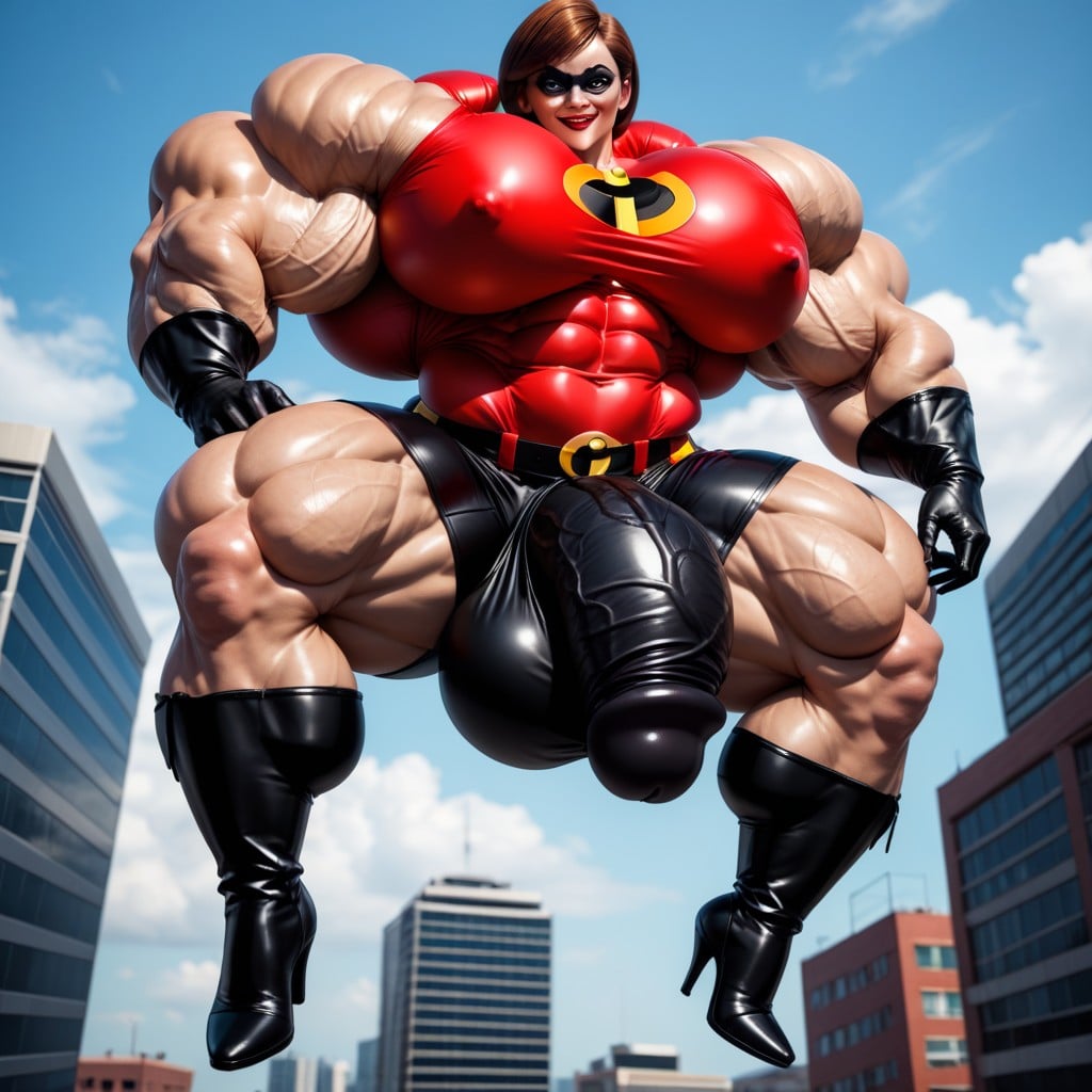 The Incredibles, Red Lipstick, Hyper Gigantic Penis Porno shemale IA