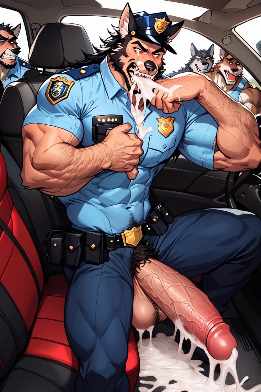 Cock Fatter Than Body, Black Eyes, Shocked AI Gay Porn
