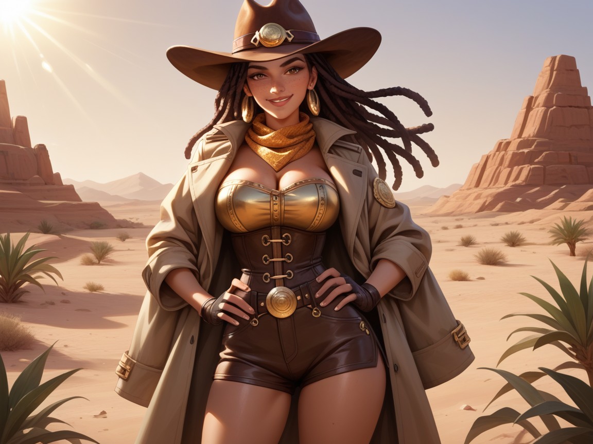 Expresión Arrogante, Latína, Ultra Detailed Clothes Hentai IA