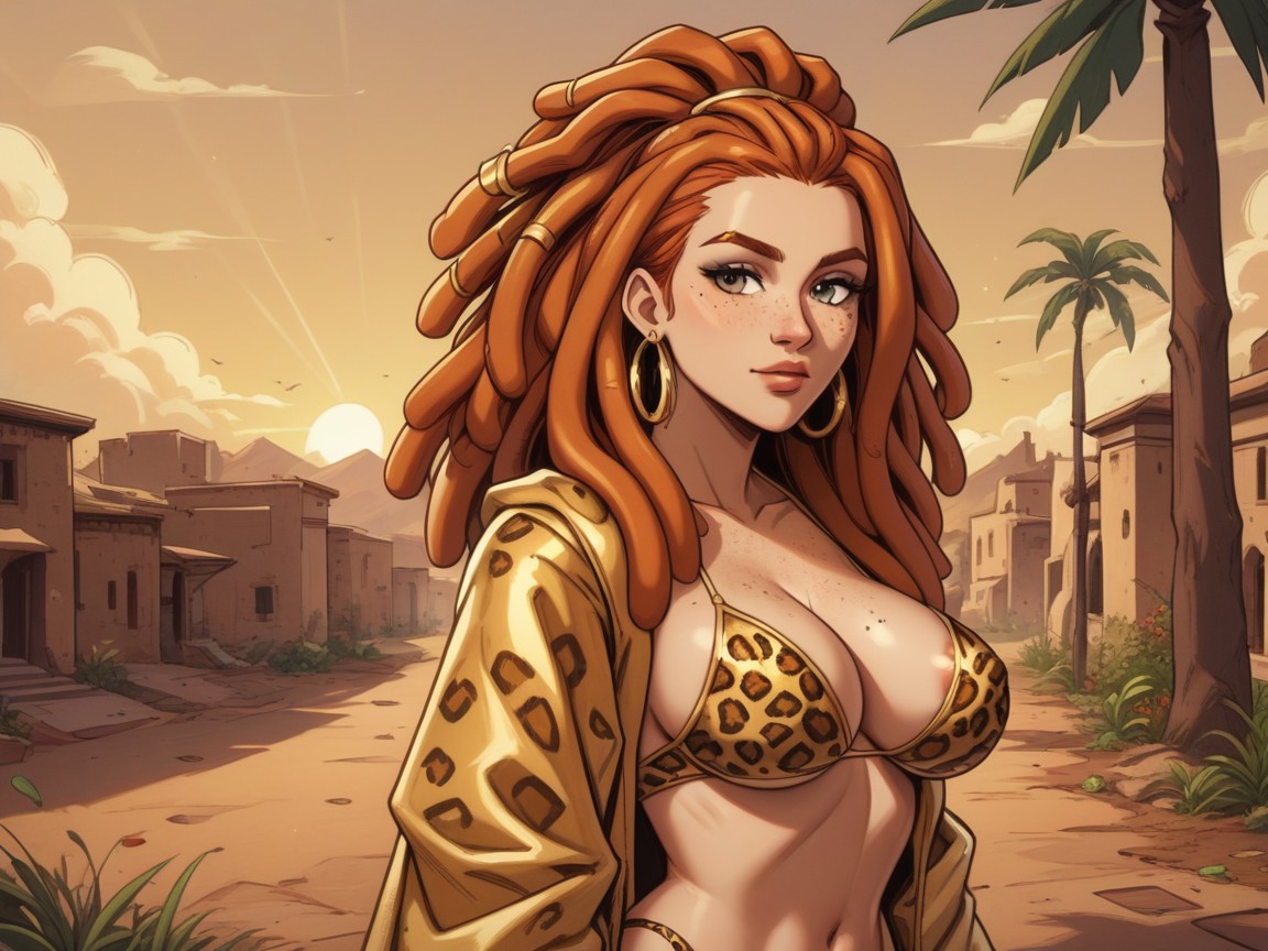 Oasis, Gold Top, Tan Skin AI Porn