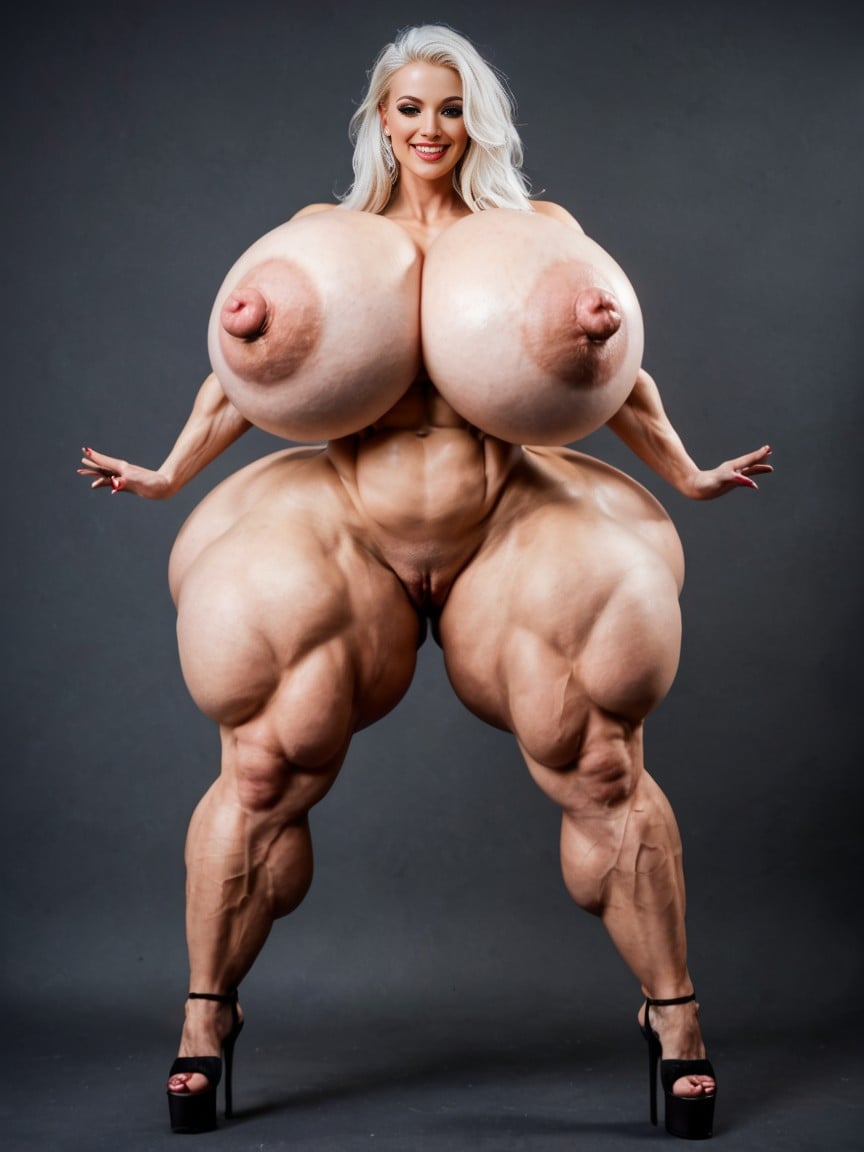 Dumptruck Booty, Hard Nipples, Hyper Gigantic Boobs AI Porn