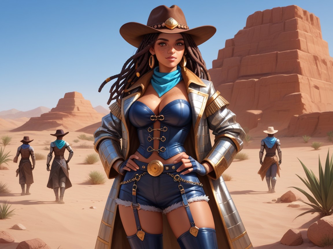 Freckles On Woman, Hard Shadow, Cantina Hentai AI Porn