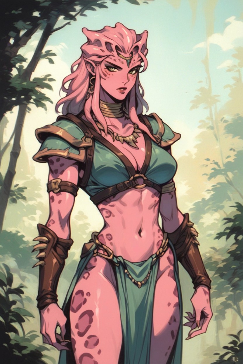 Leopard Features, Loincloth, Prehistoric Alien Hunter AI Gay Porn