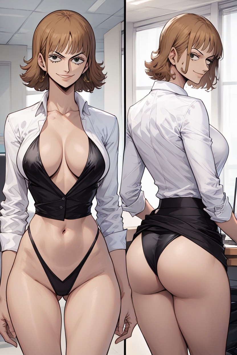 Office, Bangs, Spectacular Glutes AI Porn