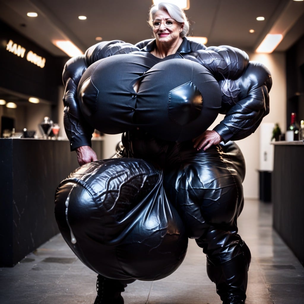 Hyper Gigantic Thick Penis, Nightclub, 60+ Shemale AI Porn