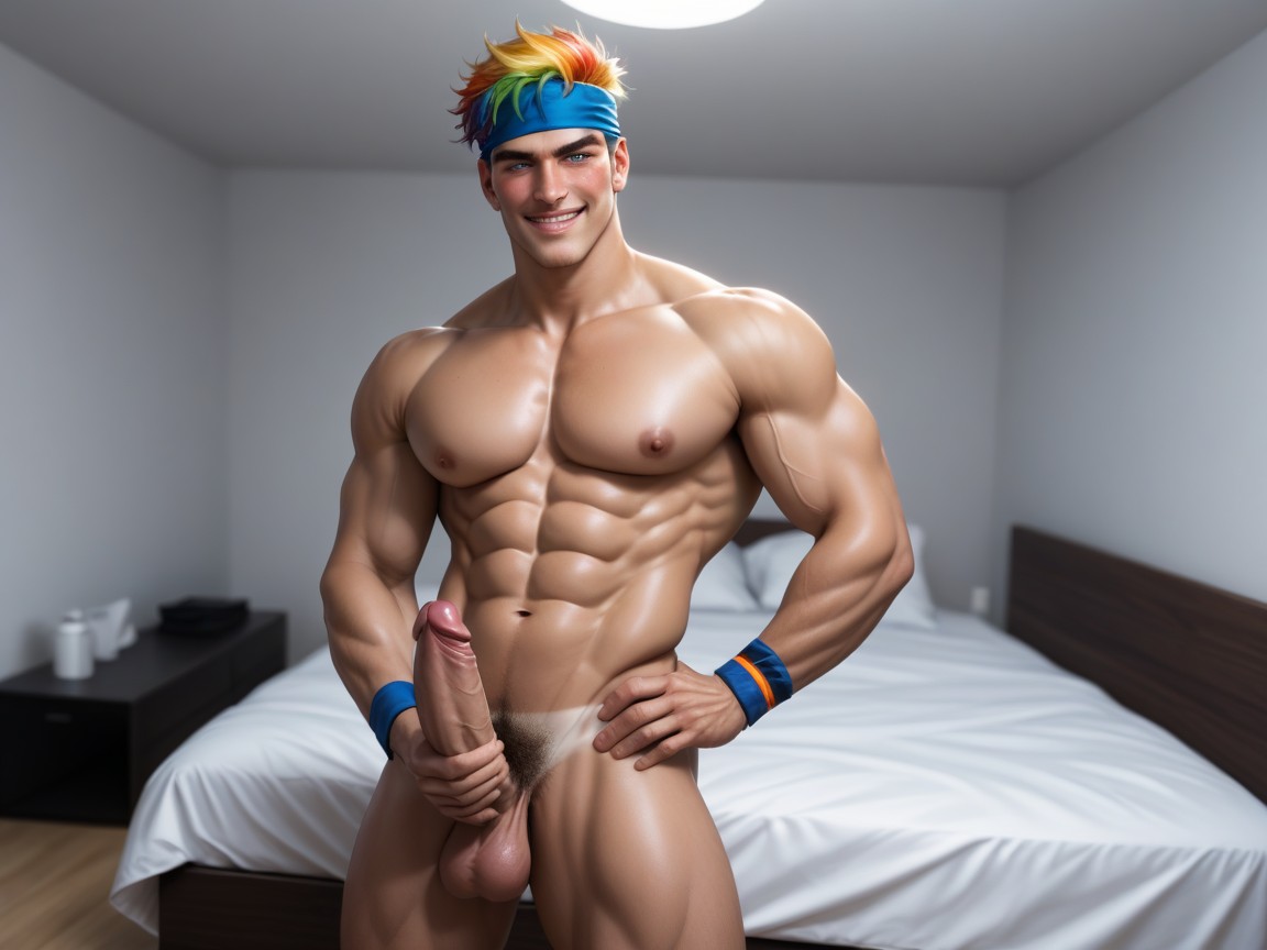 Massive, Fit, Bangs AI Gay Porn