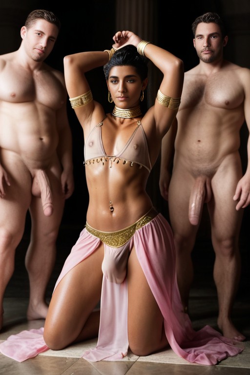 Belly Dancer Outfit, Wide Angle, Thick Thighs AI Gay Porn