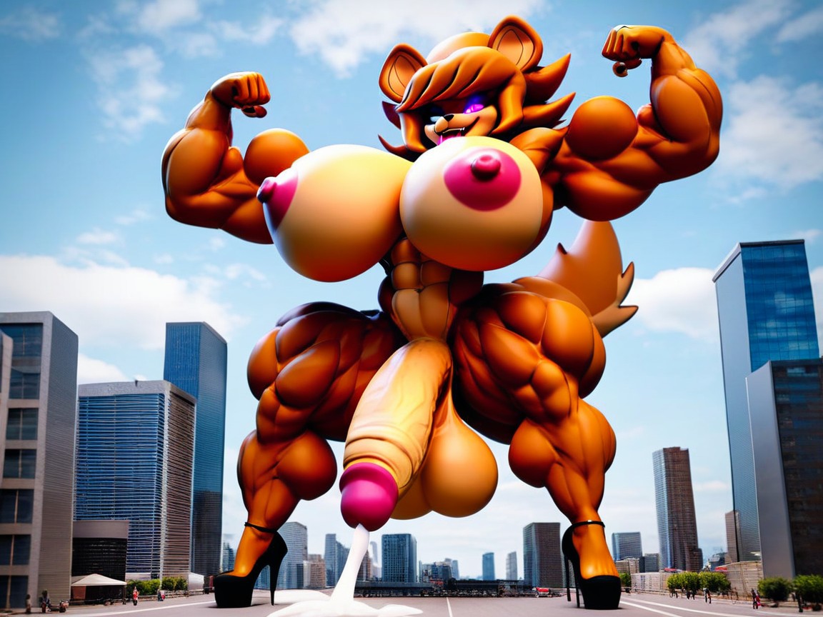 Amazon, Breast Expansion, Thick Thighs Furry AI Porn