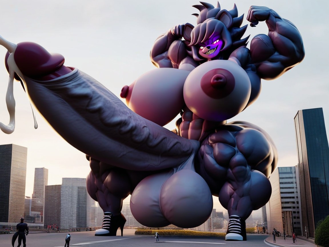 Gigantic Cock, Holding Cock, Thick Cock Furry AI Porn