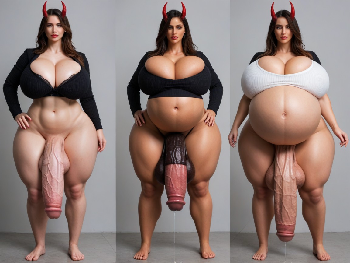 Hyper Penis, American, Full Body Shemale AI Porn