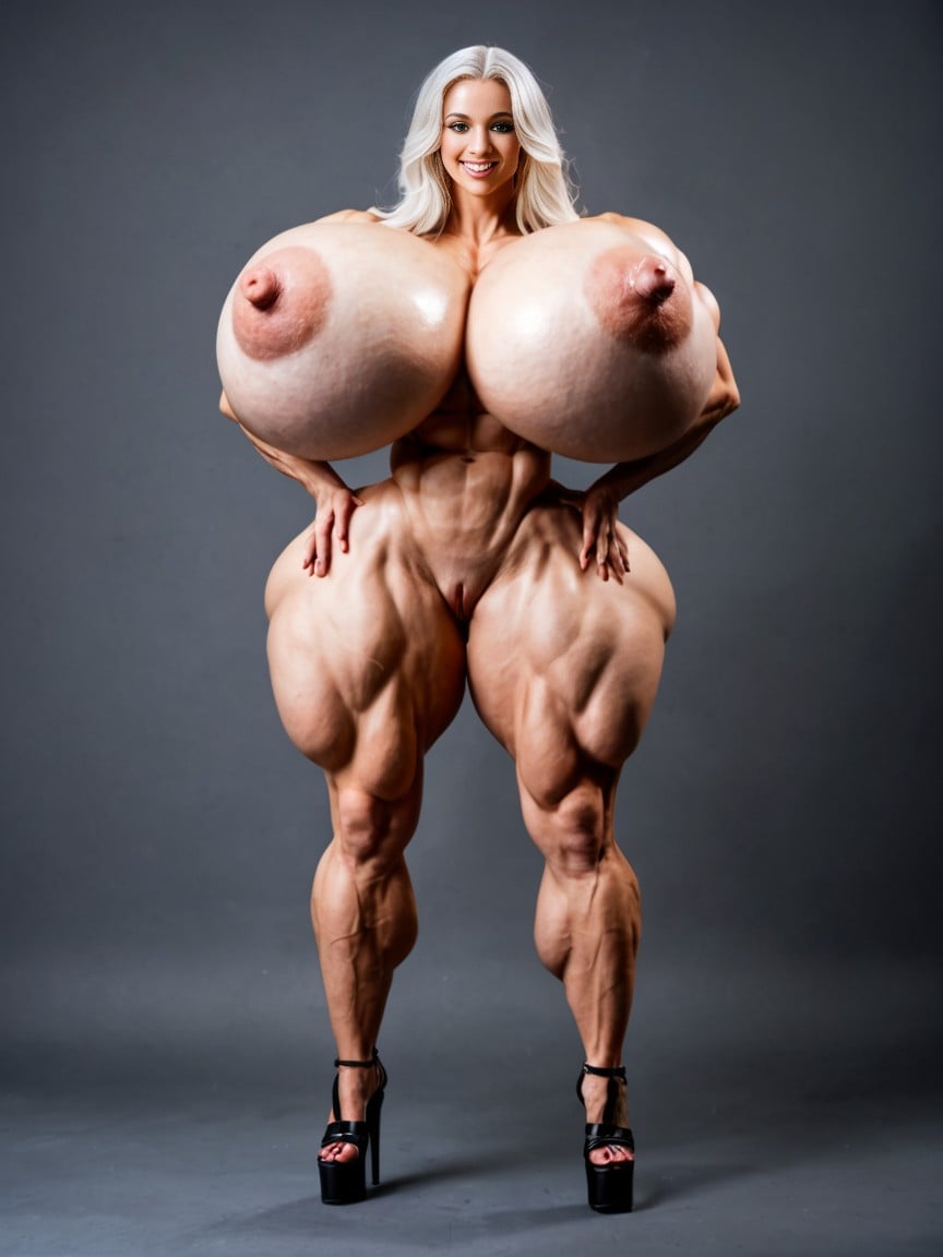Hyper Ass, Fine Veins On Boobs, Huge Vulva Lips AI Porn