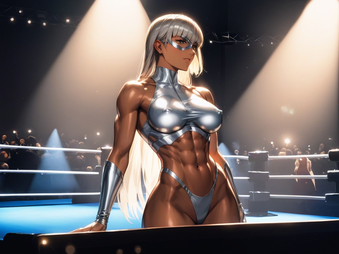 Arms Crossed, Dark Lighting, Wide Torso Hentai AI Porn