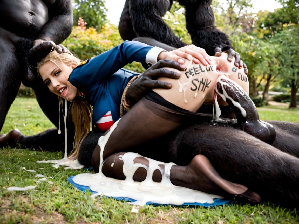 In A Zoo, Excessive Cum On Ass And Feet, Oiled Ass Porno IA