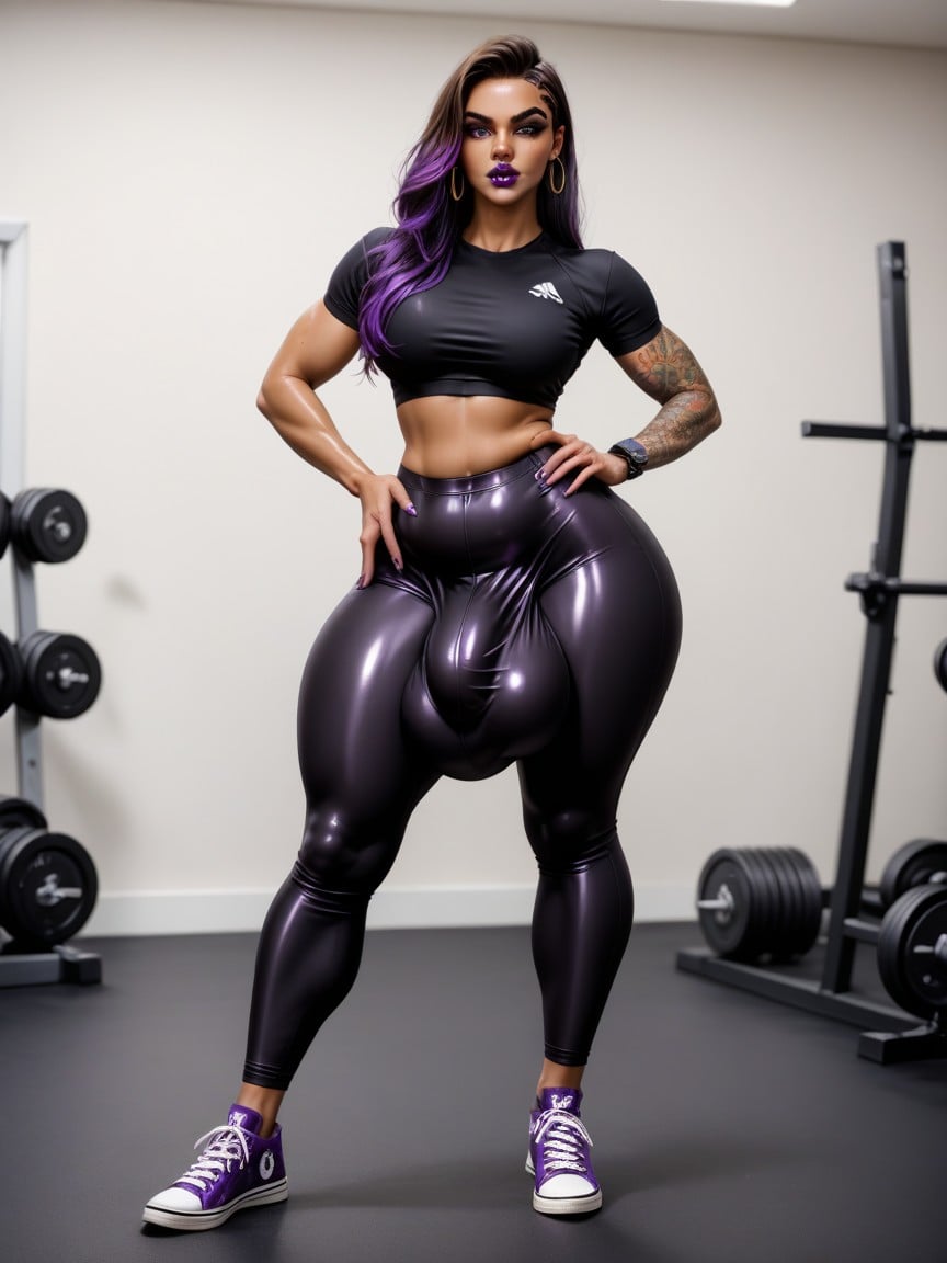 Veiny Penis Bulge, Pants Stretching Over Penis, Fat AI Gay Porn