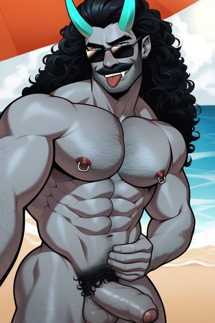 Foreskin, Bara, Hairy Body AI Gay Porn