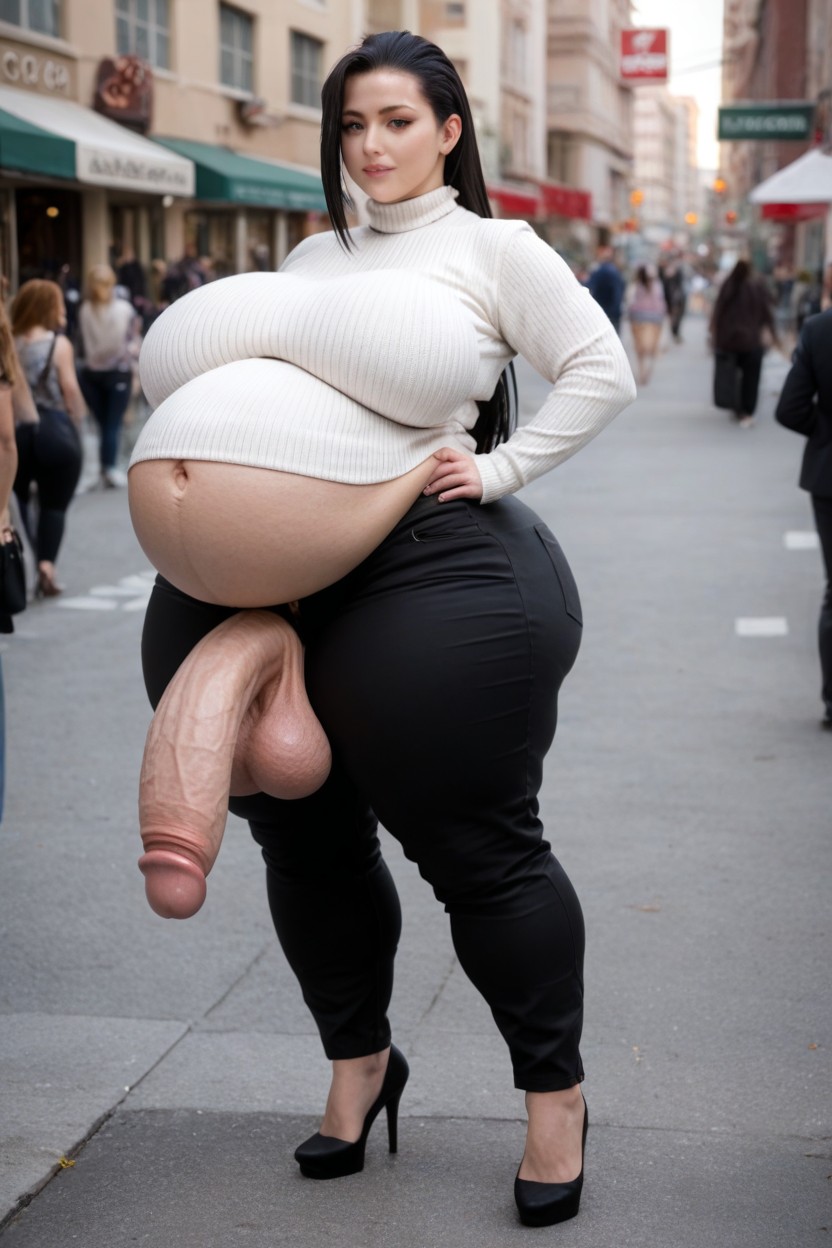 Hyper Penis, Penis Is Too Big, City Shemale AI Porn