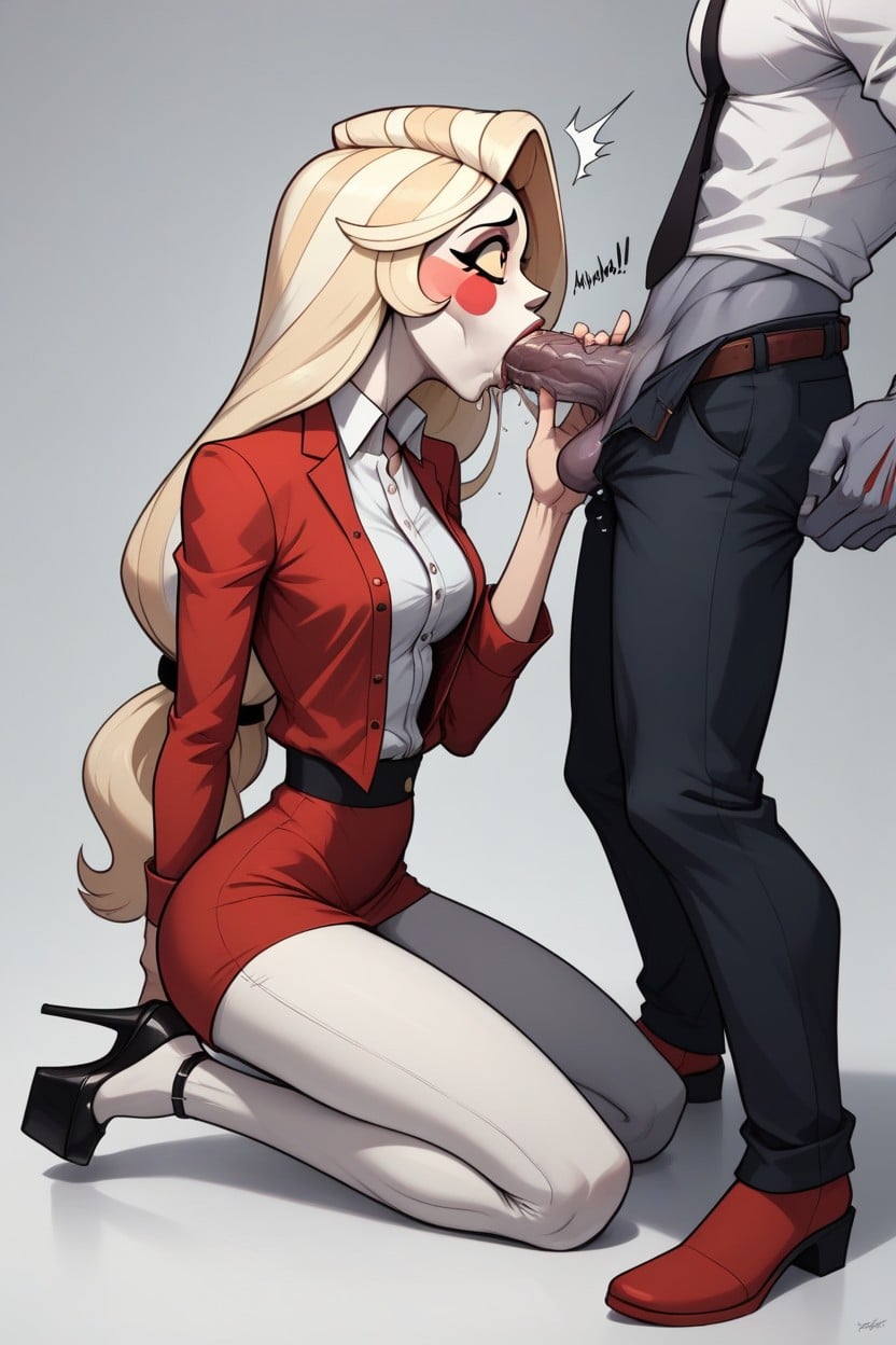 Hard Cock, Torso, Red Suit AI Porn