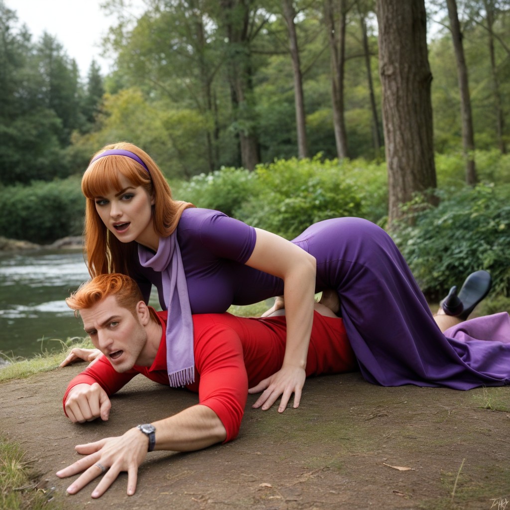 Futa Big Cock, Outdoors, Forest Shemale AI Porn