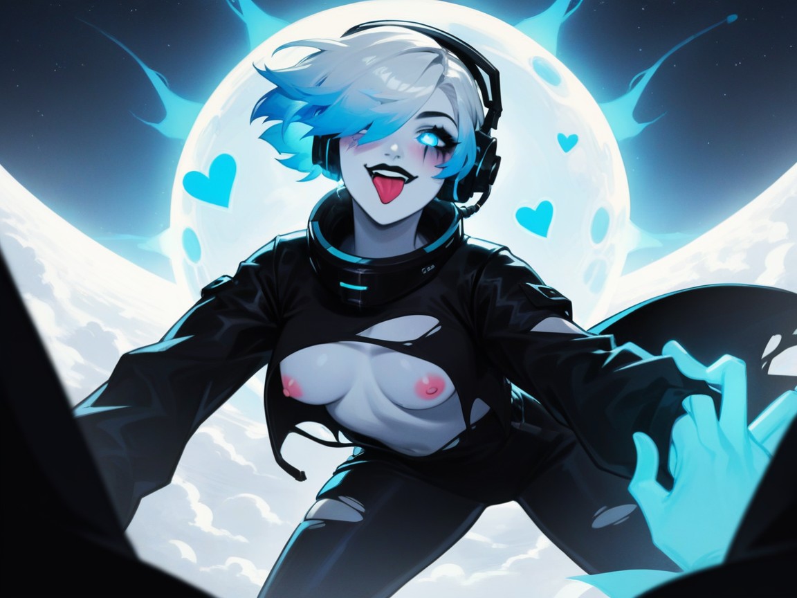 Horny, Black Lipstick, Snatched Waist Hentai AI Porn