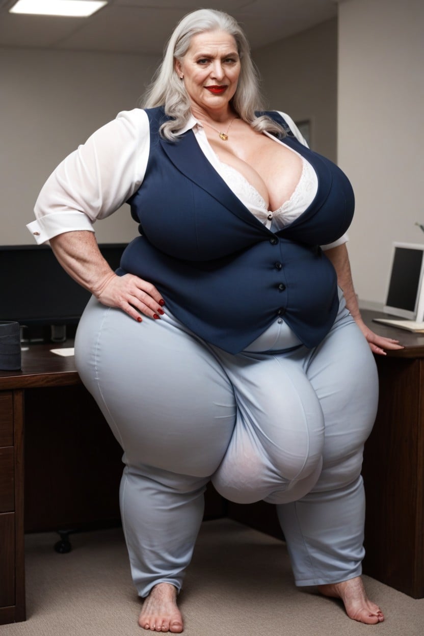 Hyper Pubic Hair, Long Length, Gigantic Shemale AI Porn