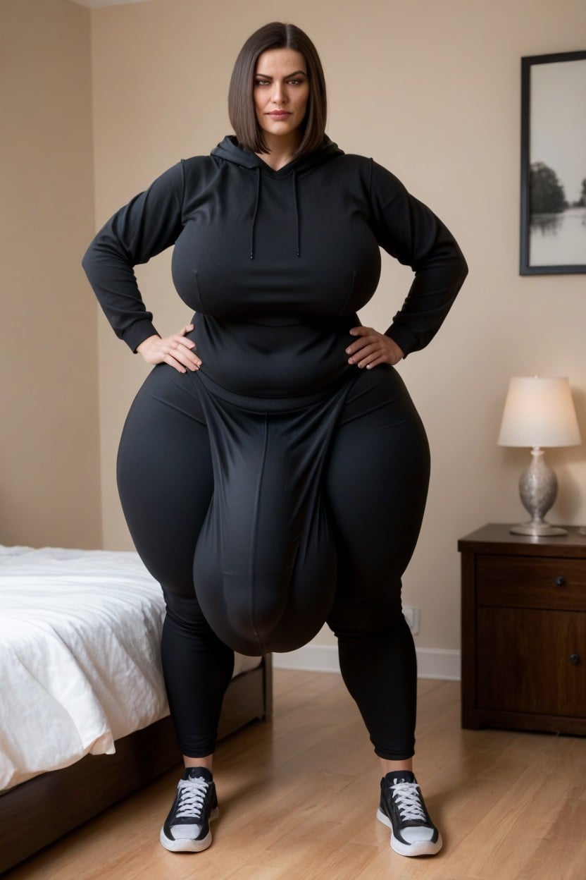 Fat, Dicke Oberschenkel, Woman Transfrau KI-Porno