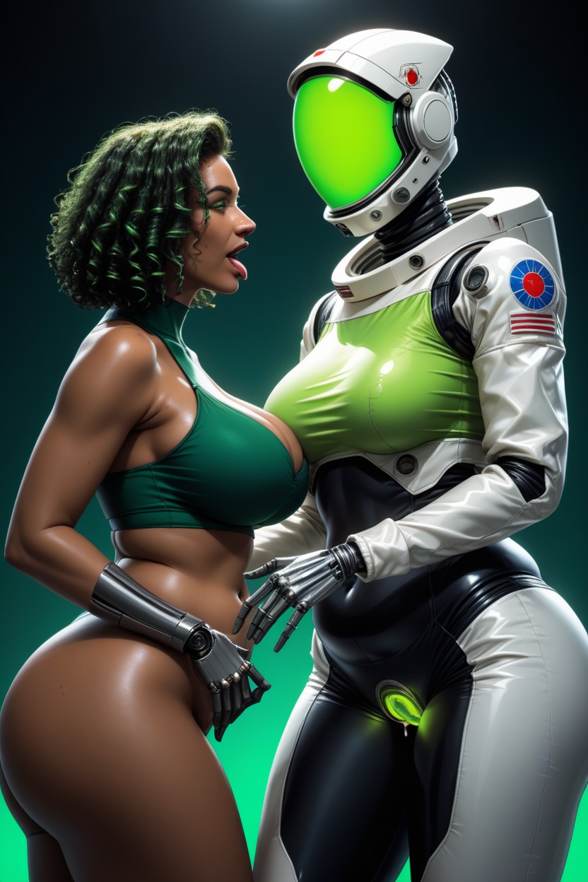 Alien Abduction, Full Body, Ultra Detailed Hentai AI Porn