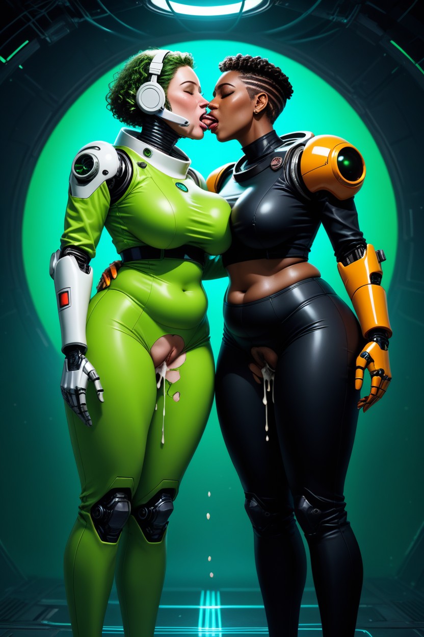 Holographic Projections Of, Dark Ebony Skin, Straight Ass Hentai AI Porn