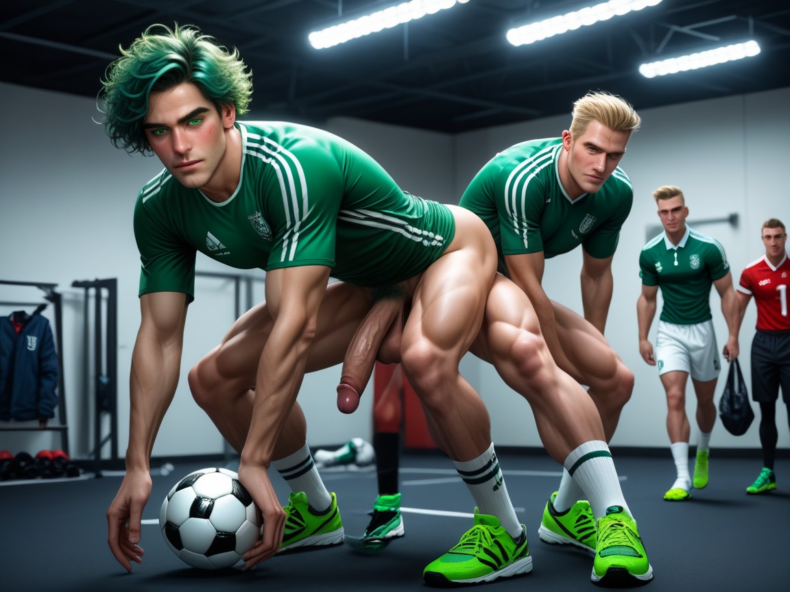Looking At Viewer, Full Body, Gym AI Gay Porn