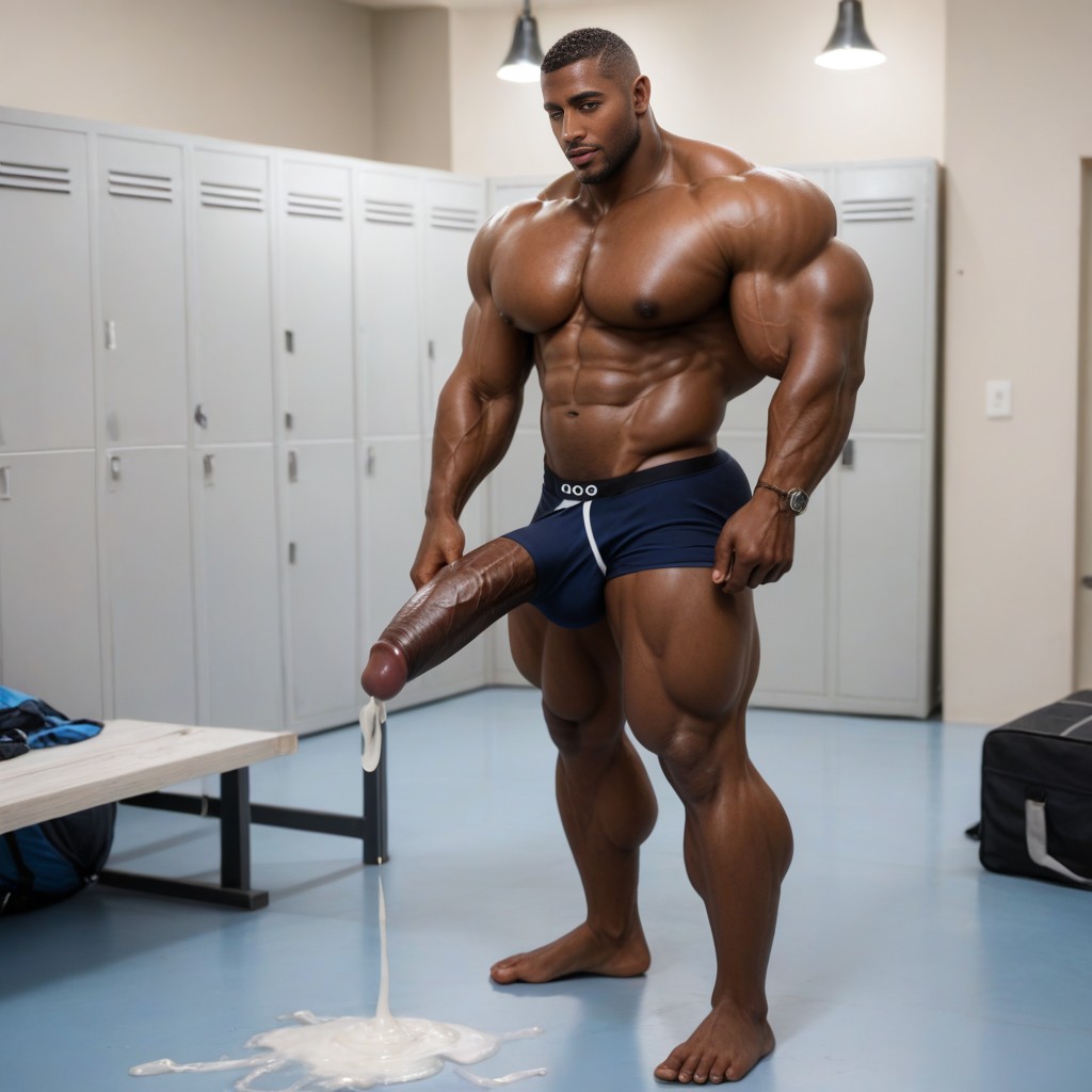 Cum Non Stop, Hyper Muscle, Unrealistically Gigantic Muscular Body AI Gay Porn