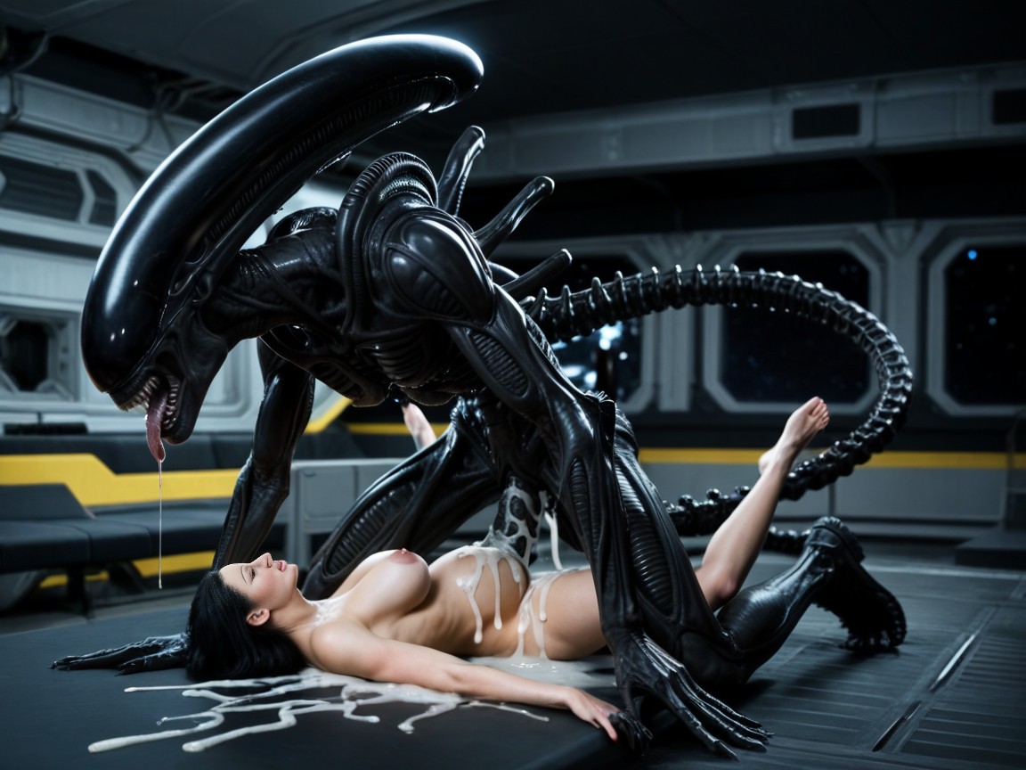 Tentacle Hive, Excessive Cum, Spaceship AI Porn