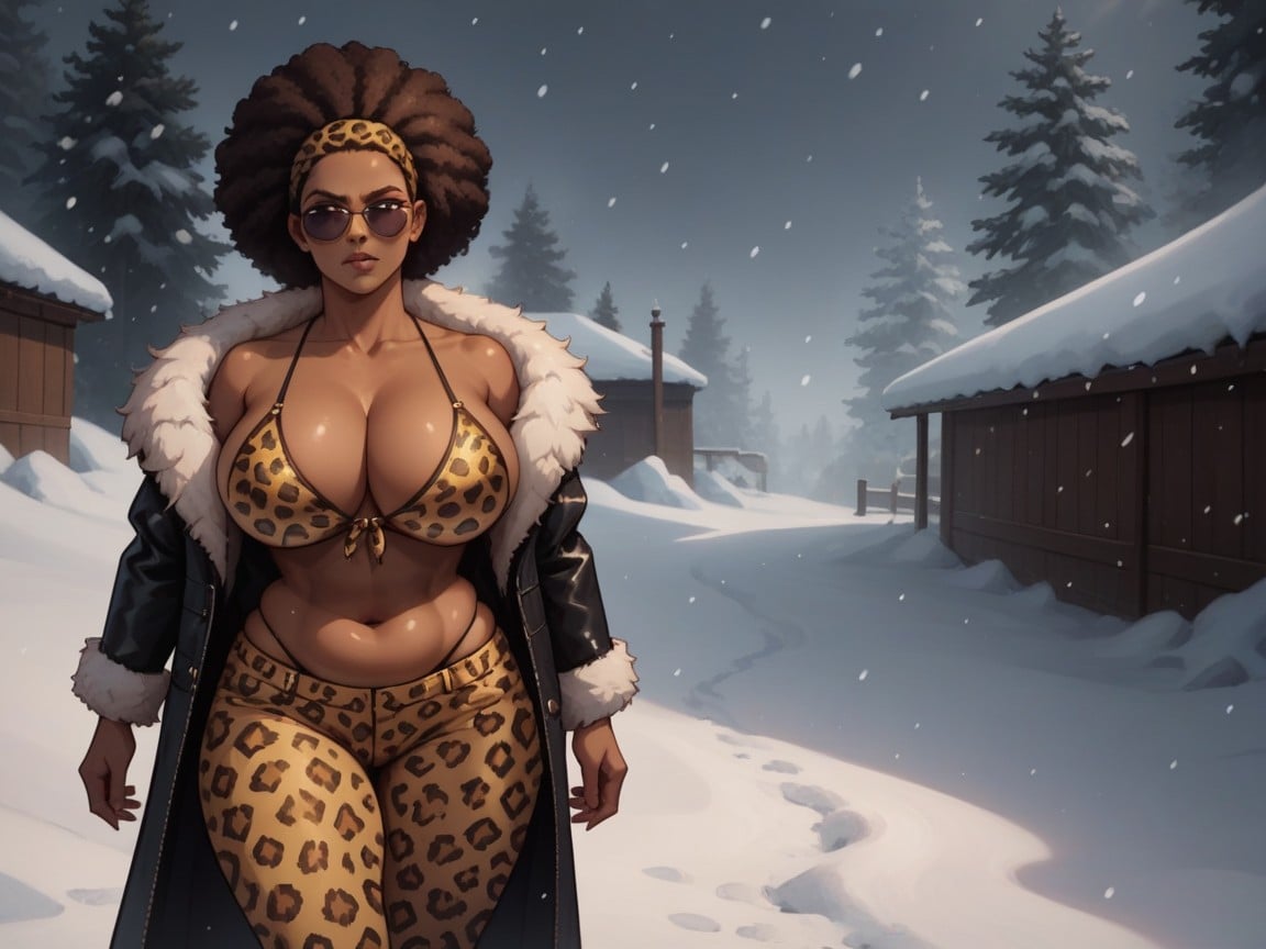 Brown Skin, Chest Wider Than Waist, Afterimage Porno IA Furry