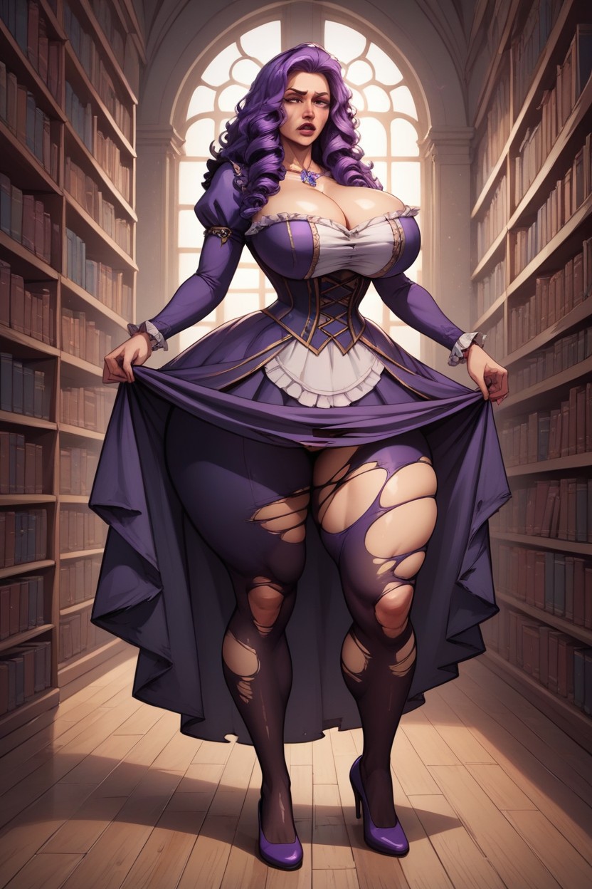 Busty, Detailed Face, Full Body AI Porn