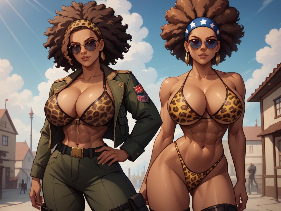 Chest Wider Than Waist, Massive Heavy Breasts, Tall Sleek Body Hentai AI Porn