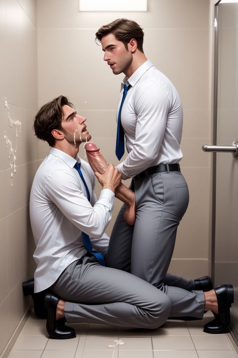 Men Fucking, Round Butt, Huge Veiny Uncut Cock AI Gay Porn