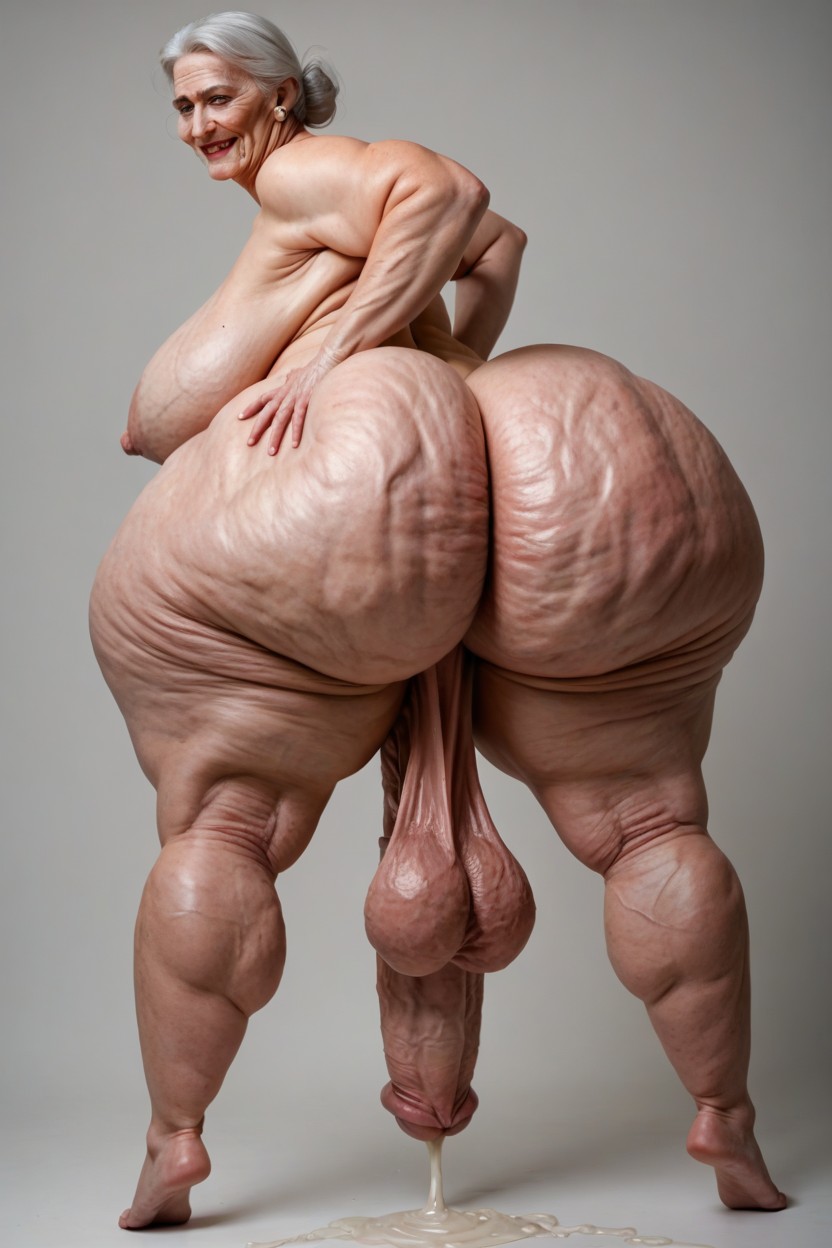 Cellulite Arms, Belly Expansian, Extrêmement Lourd En Bas Porno IA transsexuelle
