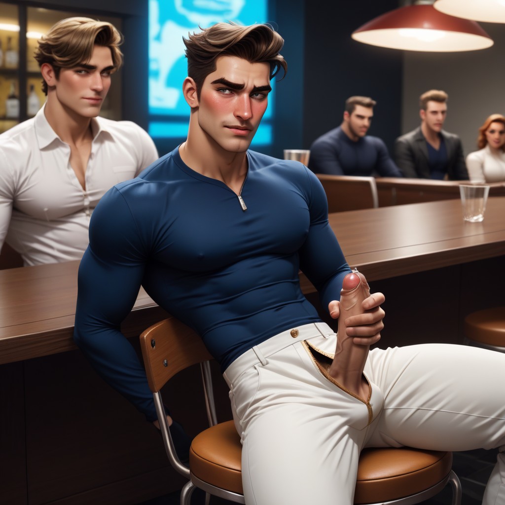Hair, Body, Long Precum AI Gay Porn