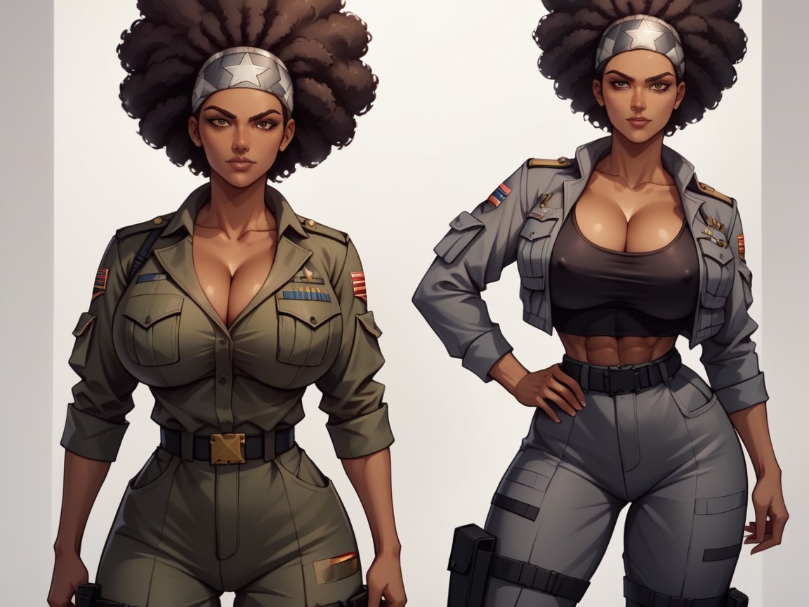 Ultra Detailed Clothes, Thigh Width, Shoulders Wider Than Chest Hentai AI Porn