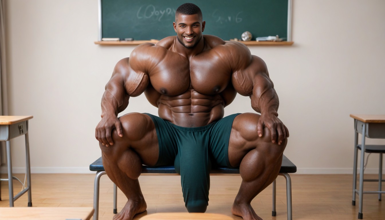 Massive Overdeveloped Muscles, Waist Shot, Extremely Huge Chest AI Gay Porn