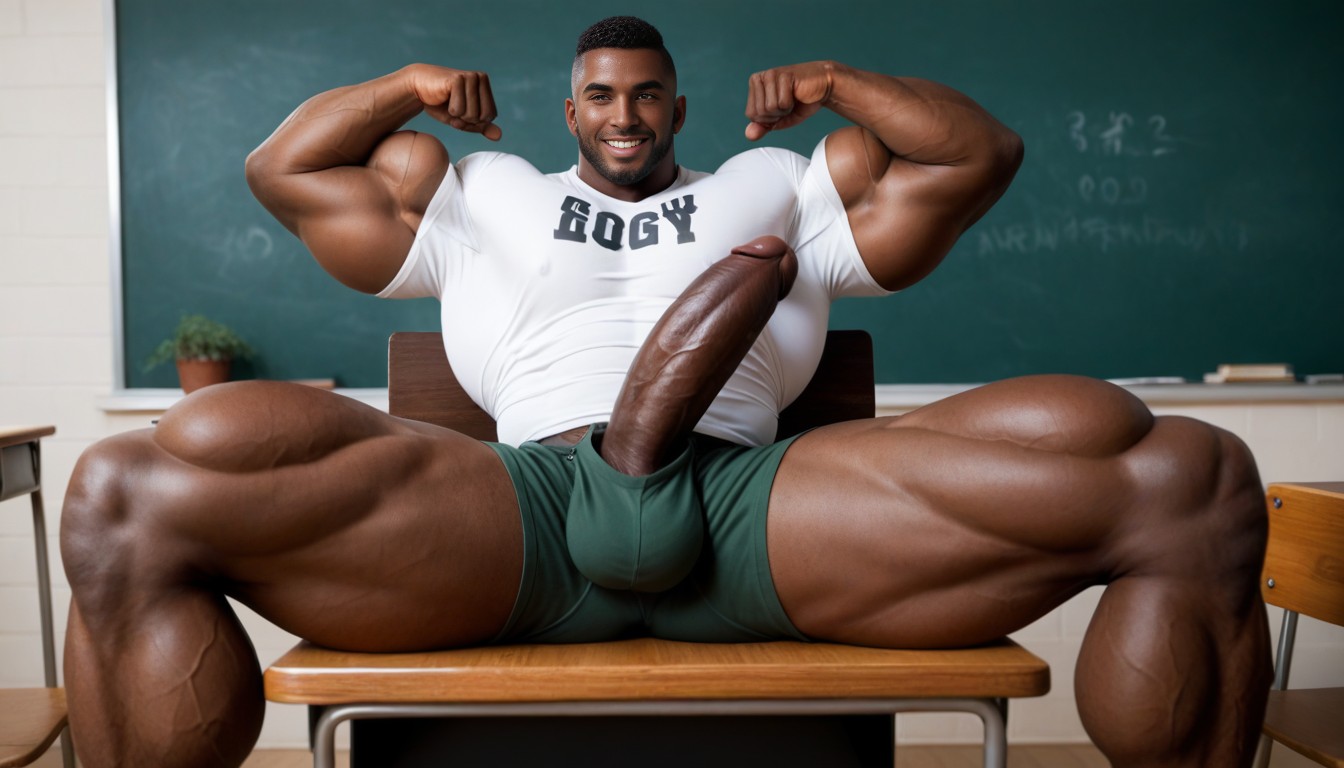 Grande, 18+, Muscular Legs Porno gay IA